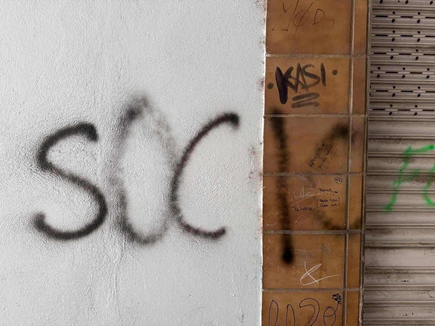 La colaboración ciudadana permite identificar a dos grafiteros