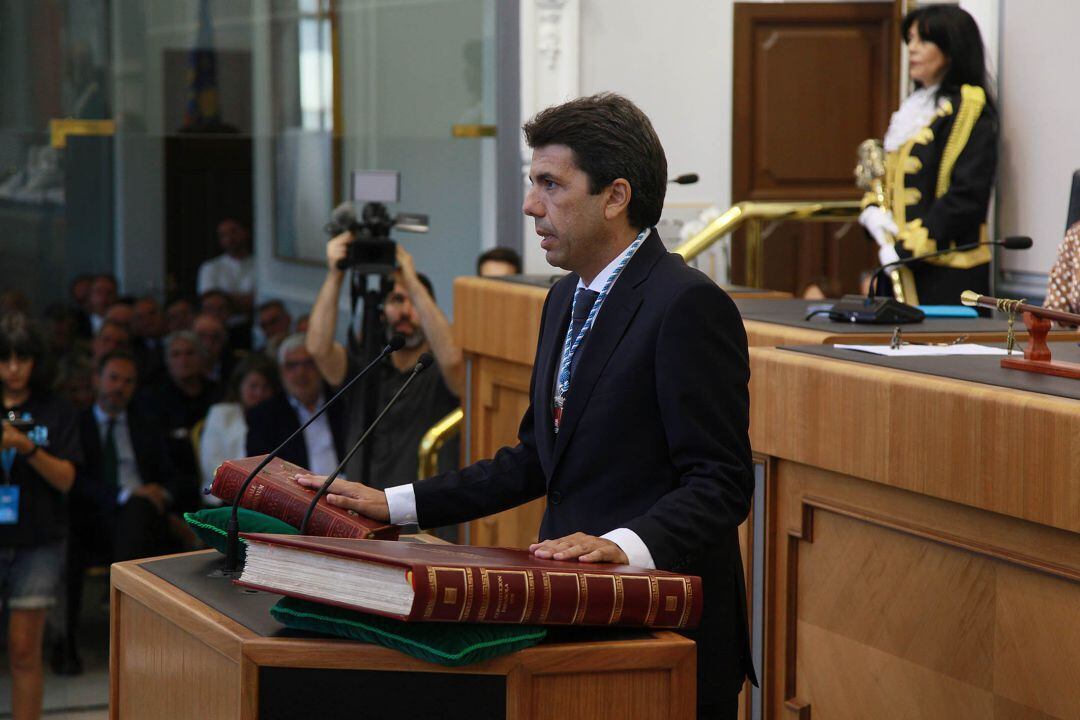 Carlos Mazón, en la sesión de constitución de la Diputación de Alicante