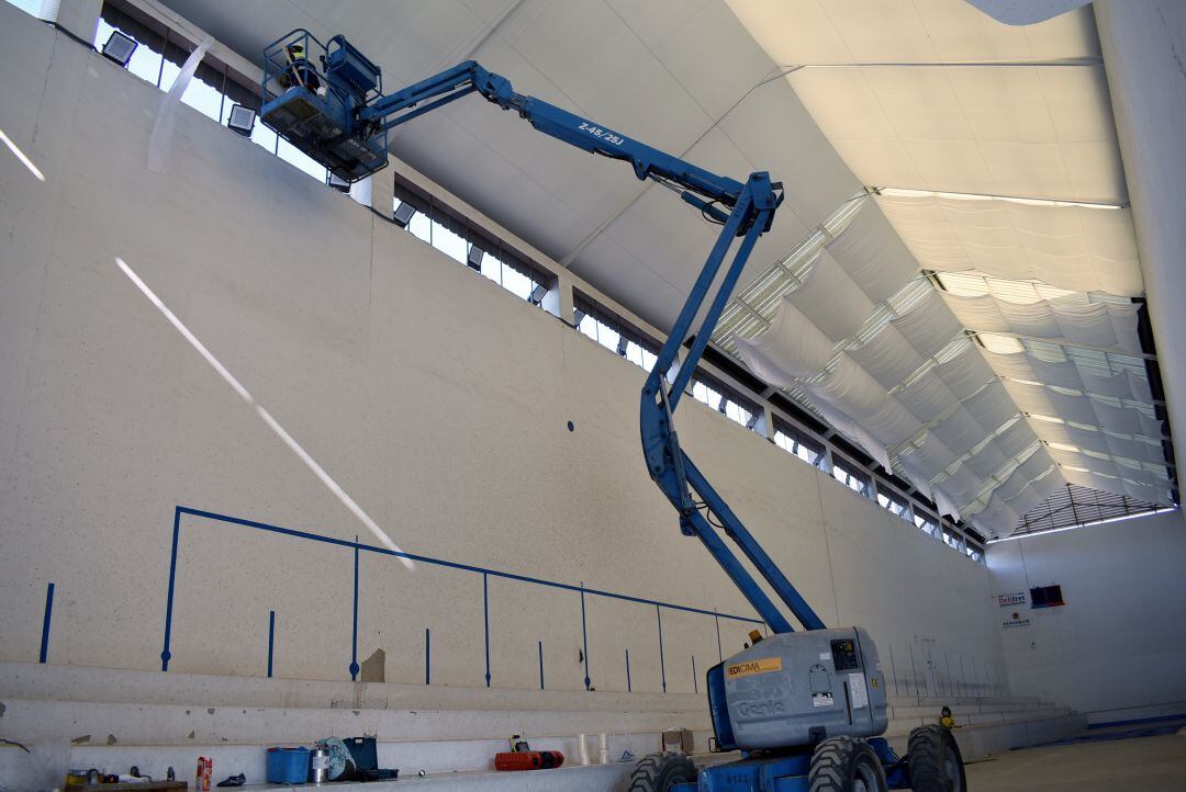 Obras de mejora en el trinquete de Petrer