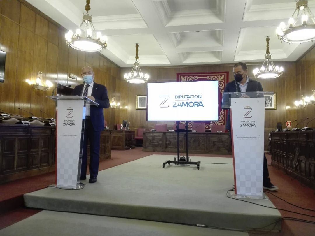  José María Barrios y Francisco José Requejo durante la rueda de prensa