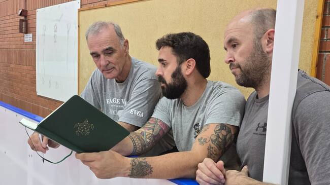 Vincent Friyia, Javi Luis y Guillermo Betrán. CHJ.