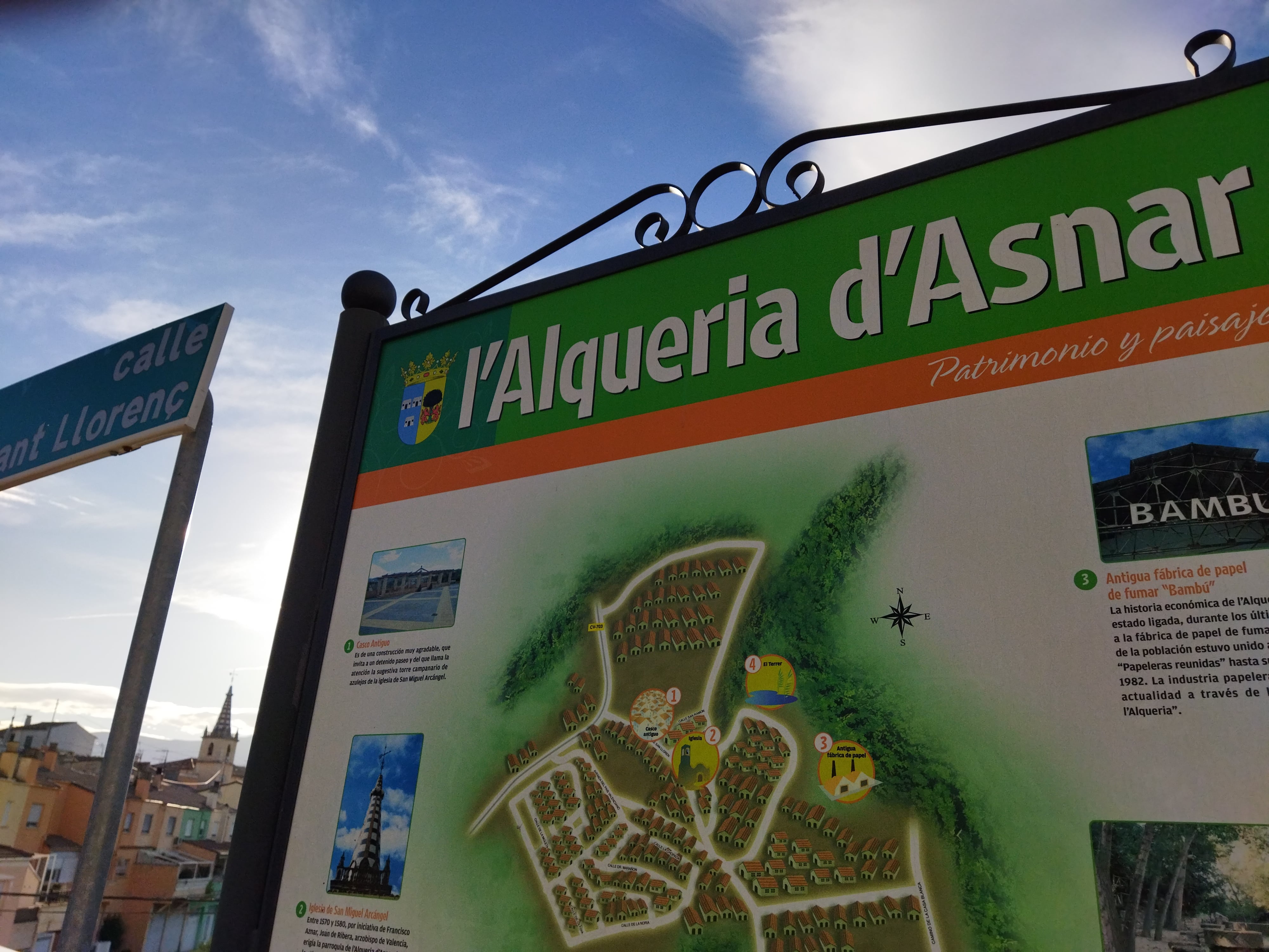 Una vista de l&#039;Alqueria d&#039;Asnar.