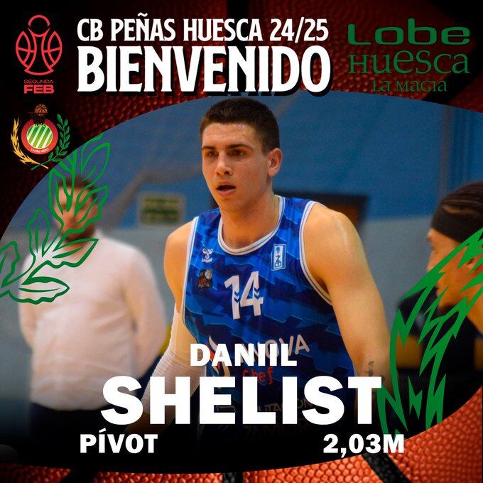 Danil Shelist es nuevo jugador del CB Peñas