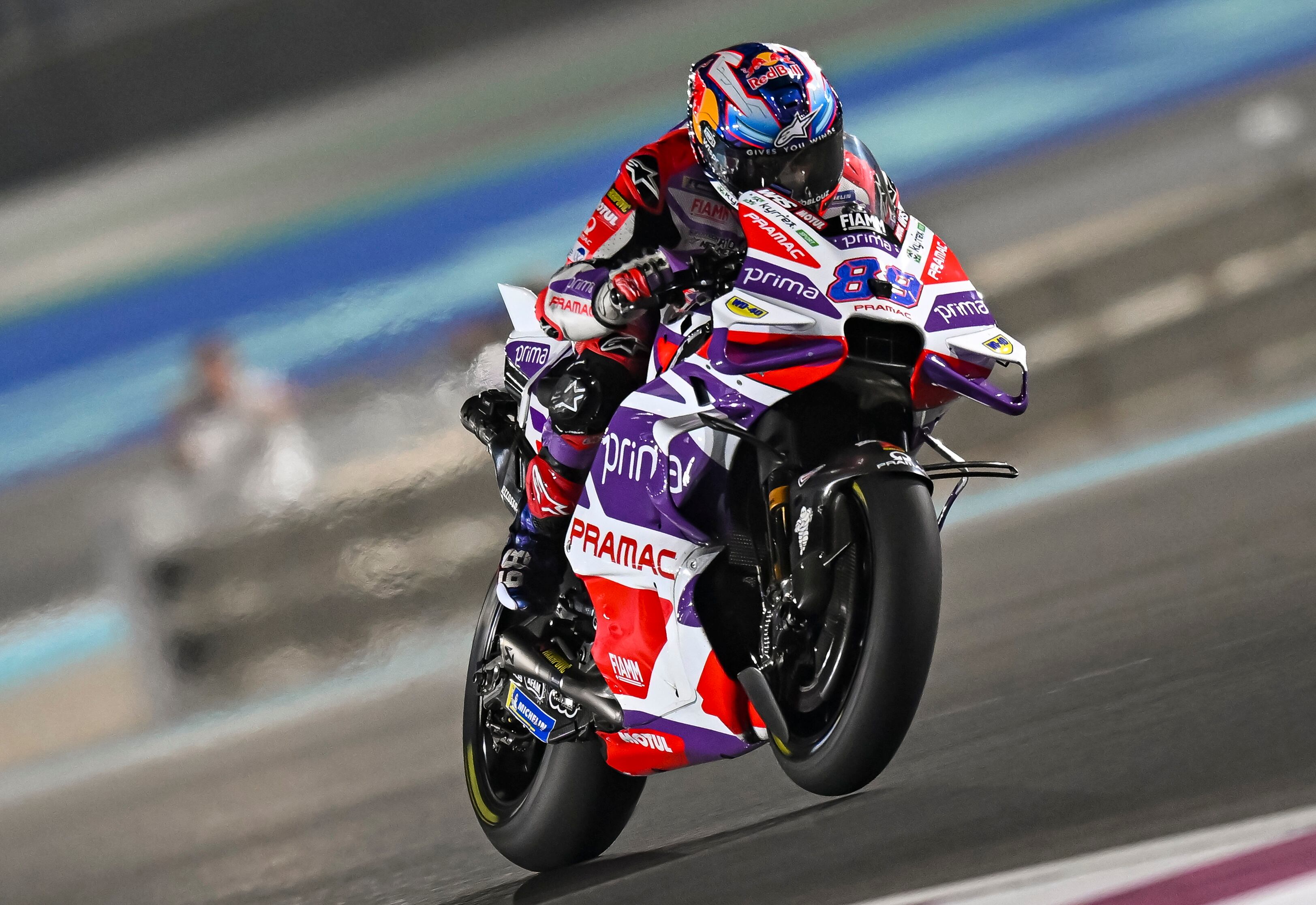 Jorge Martin in action during the MotoGP race of the Motorcycling Grand Prix of Qatar at the Losail International Circuit in Doha, Qatar, EFE/EPA/NOUSHAD THEKKAYIL