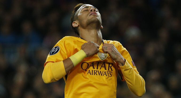 Neymar, en un encuentro entre el Barcelona y el Atlético.