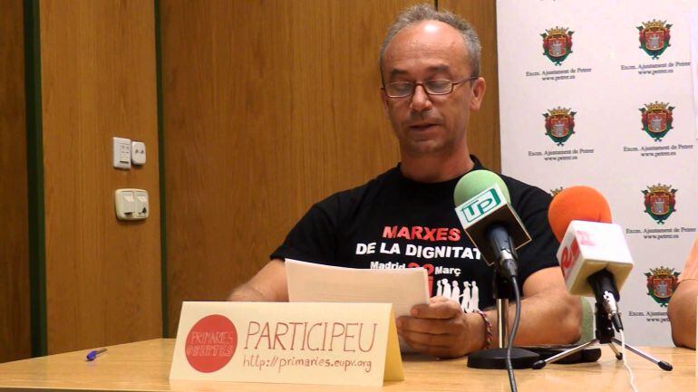 El nuevo concejal de IU en Petrer, Rafael Masiá