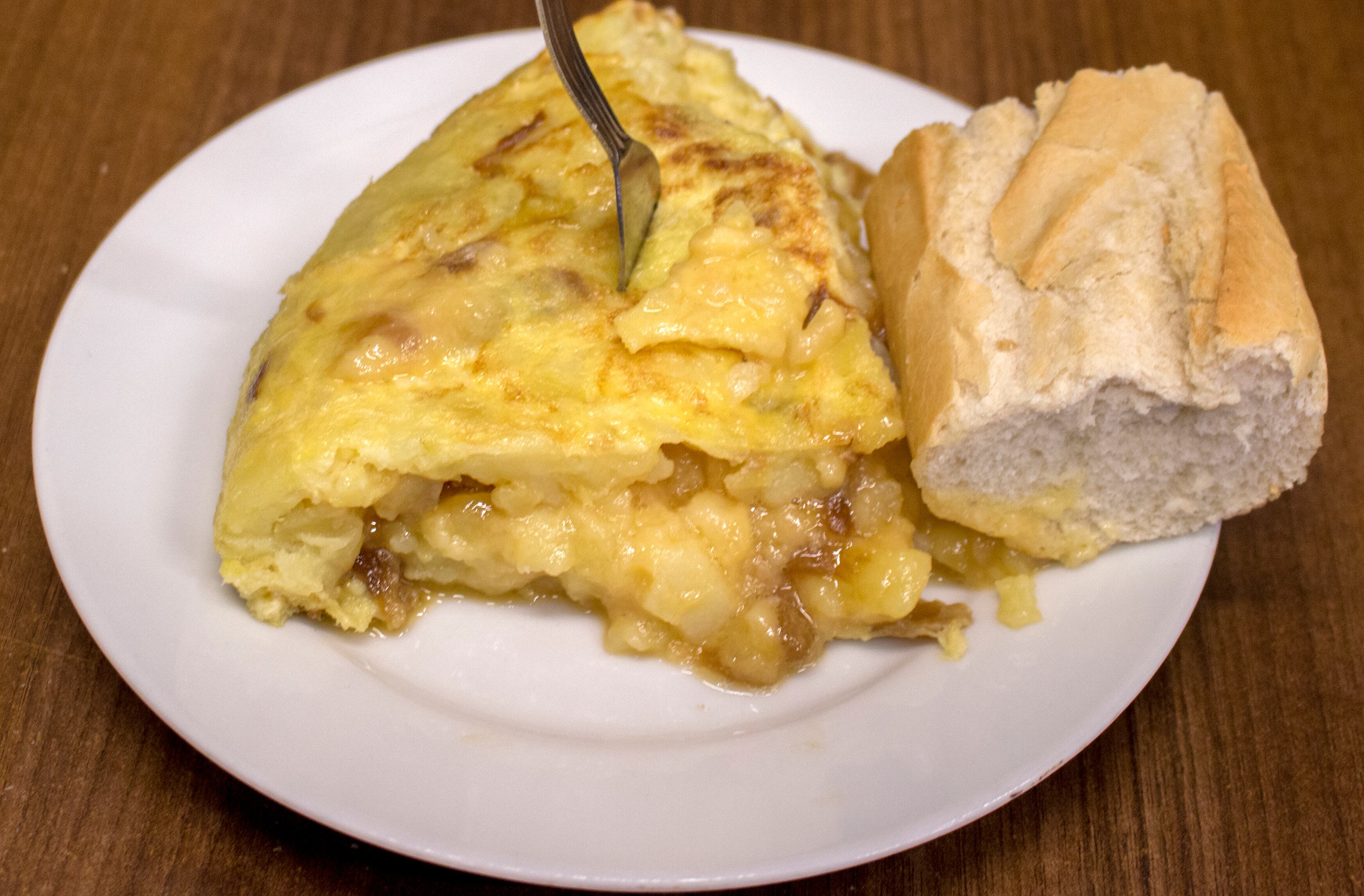 Un suculento pincho de tortilla de patatas