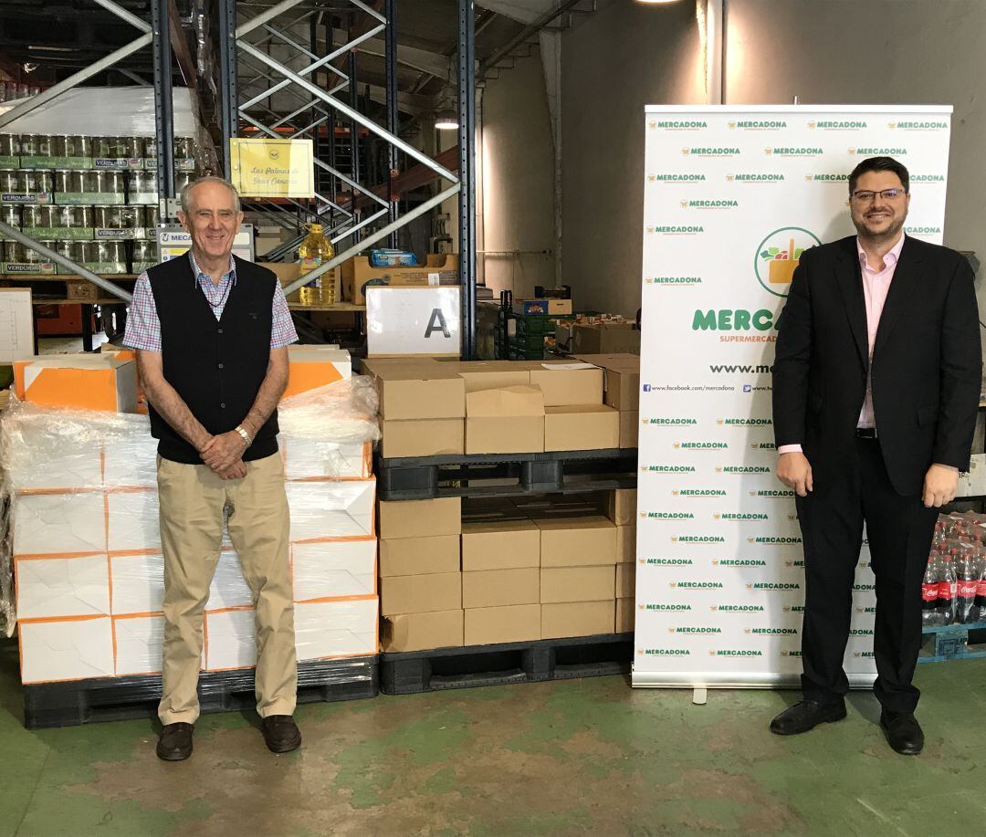 Entrega de productos donados por Mercadona al Banco de Alimentos de Las Palmas.