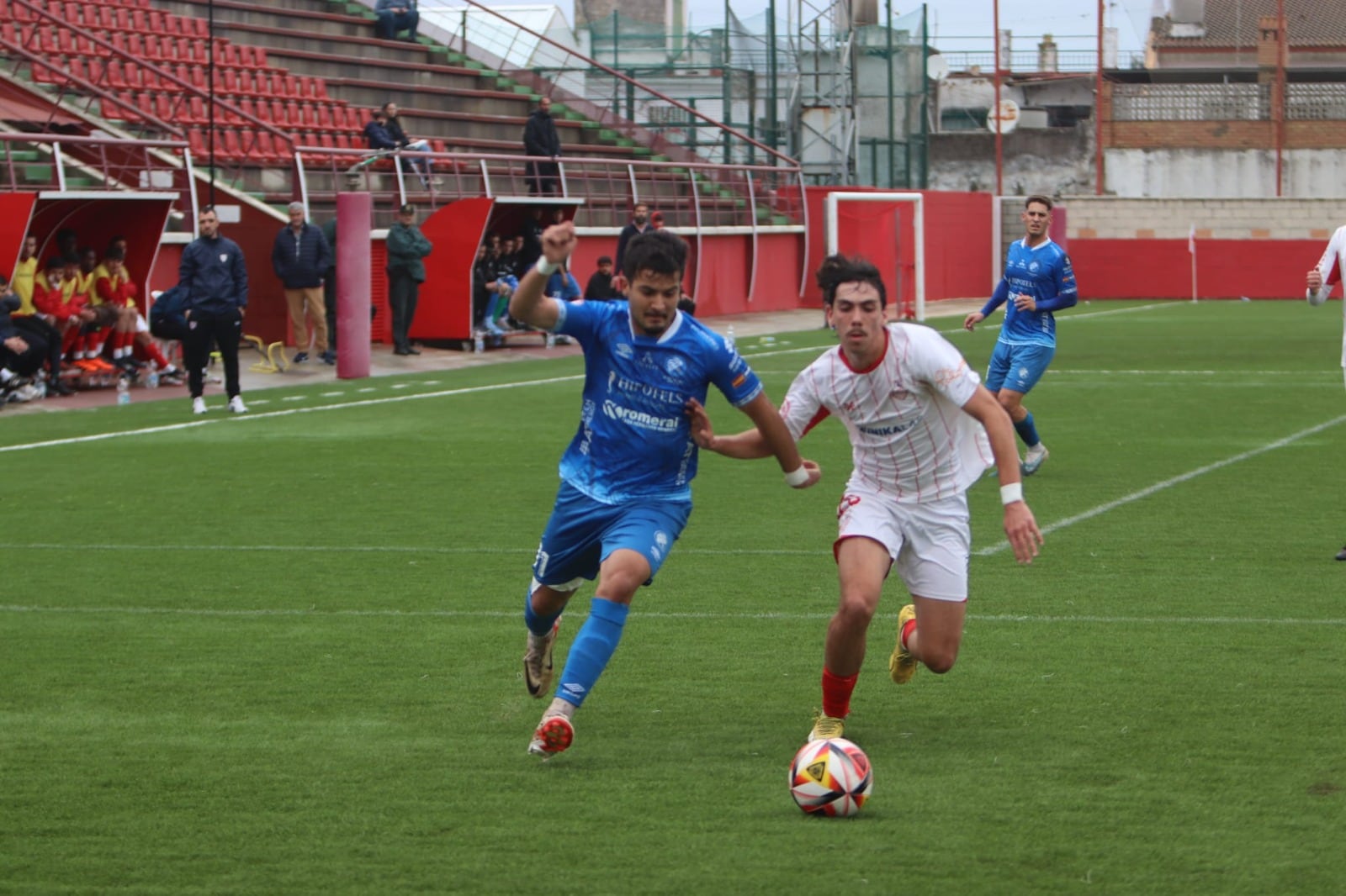 Imagen del partido del Xerez DFC ante La Palma