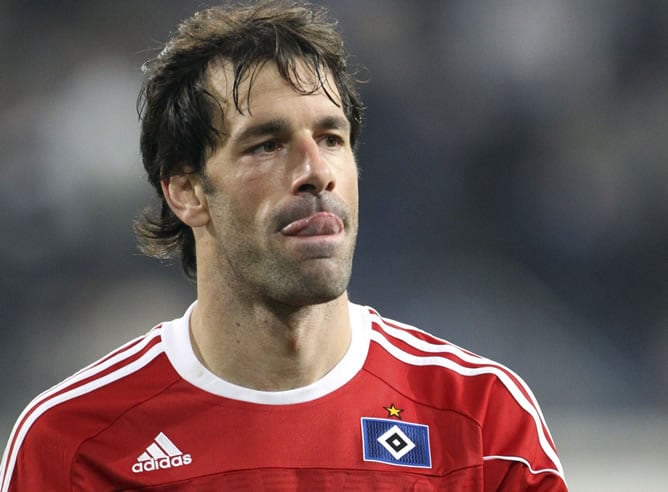 El holandés Ruud van Nistelrooy, del Hamburgo