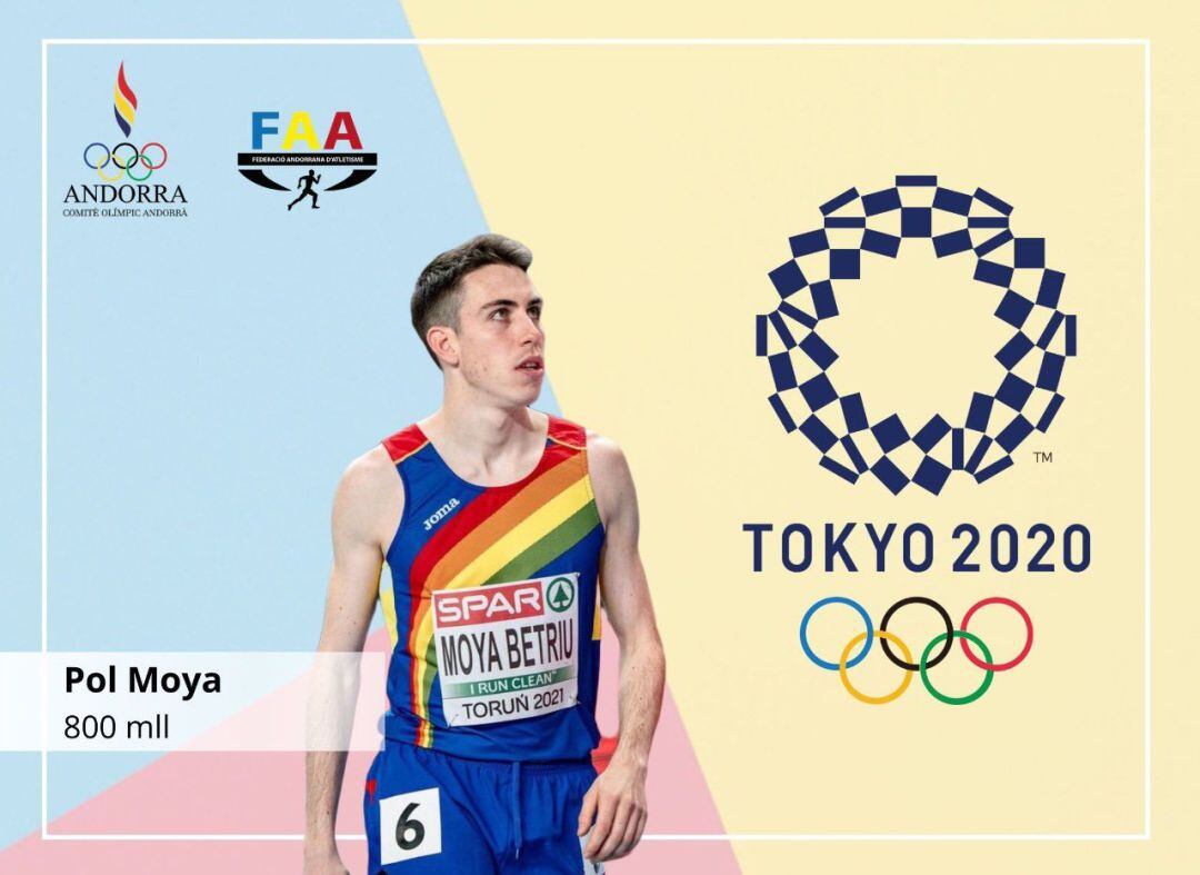 Imatge promocional de la FAA de Pol Moya a Tòquio 2020. 