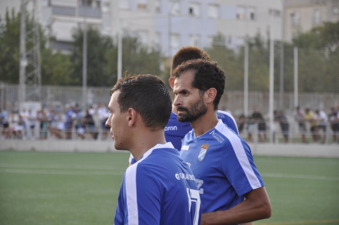 Luis Castillo durante el partido en La Granja ante La Lebrijana