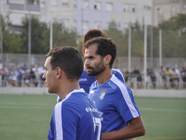 Luis Castillo durante el partido en La Granja ante La Lebrijana