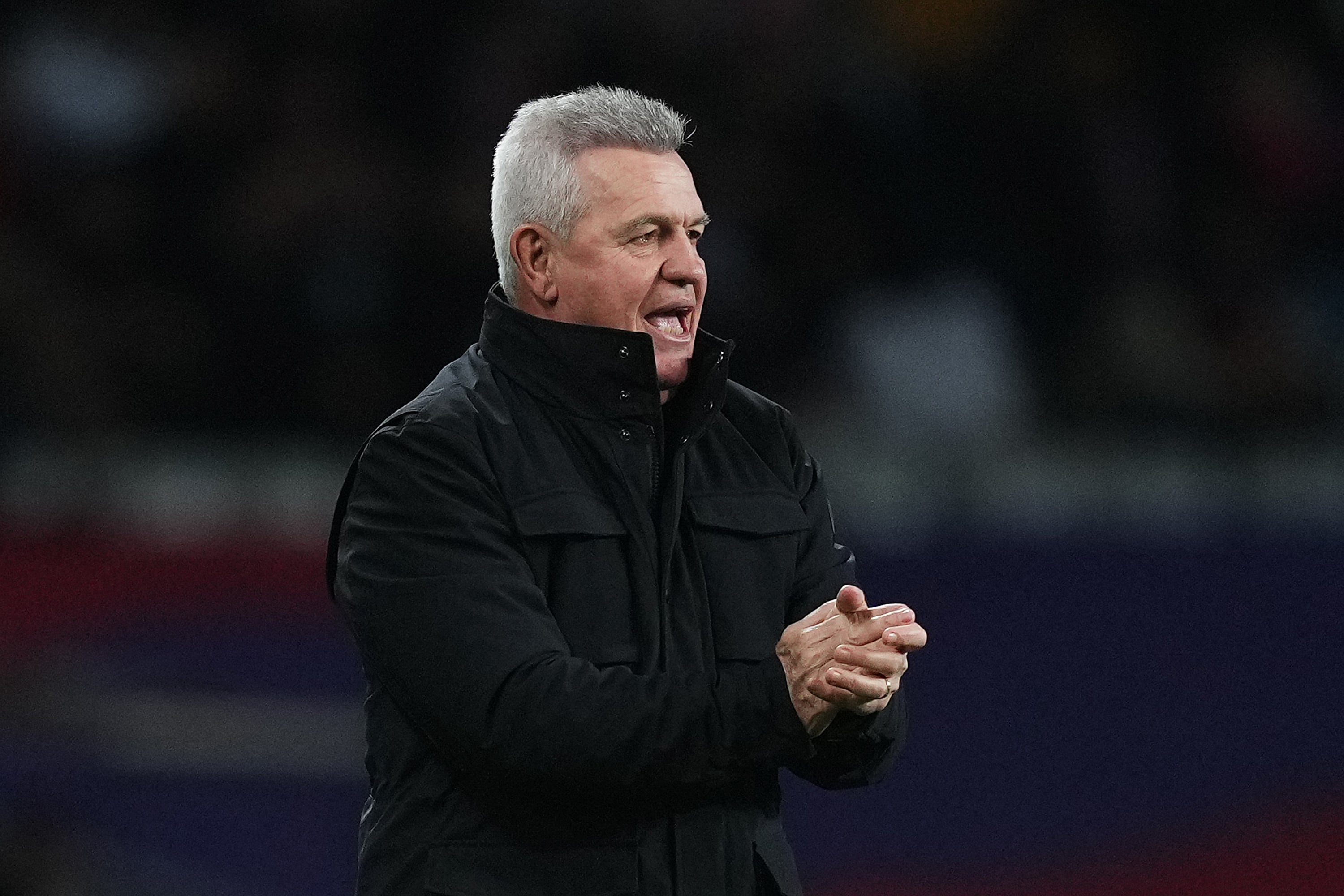 Javier Aguirre, Head Coach of RCD Mallorca, reacts during the LaLiga EA Sports match between FC Barcelona and RCD Mallorca at Estadi Olimpic Lluis Companys on March 08, 2024 in Barcelona, Spain. (Photo by Alex Caparros/Getty Images)