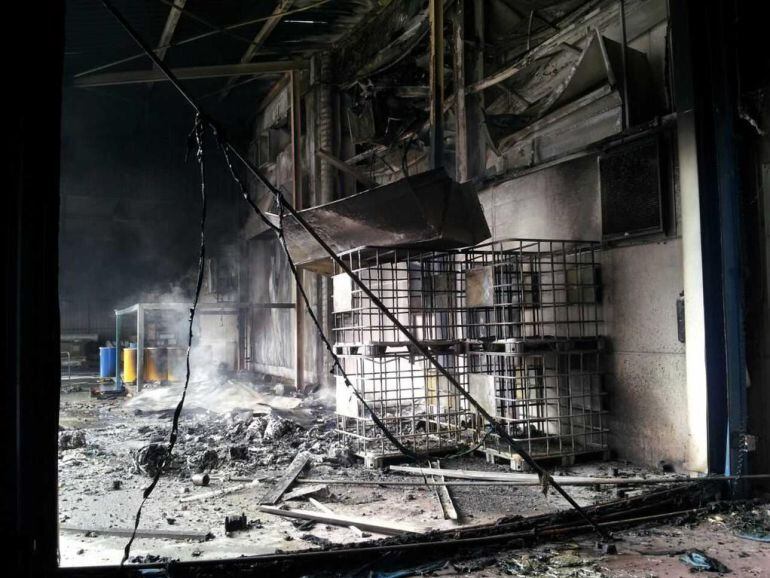 El pabellón quemado de Aernnova