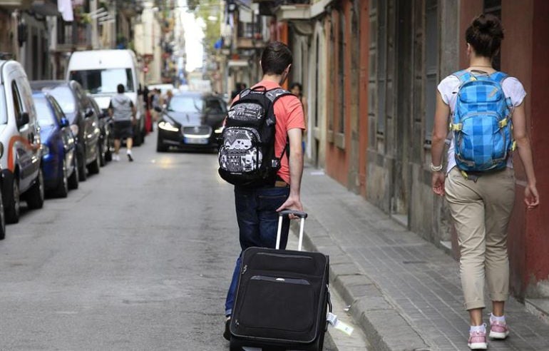 Turistas en València