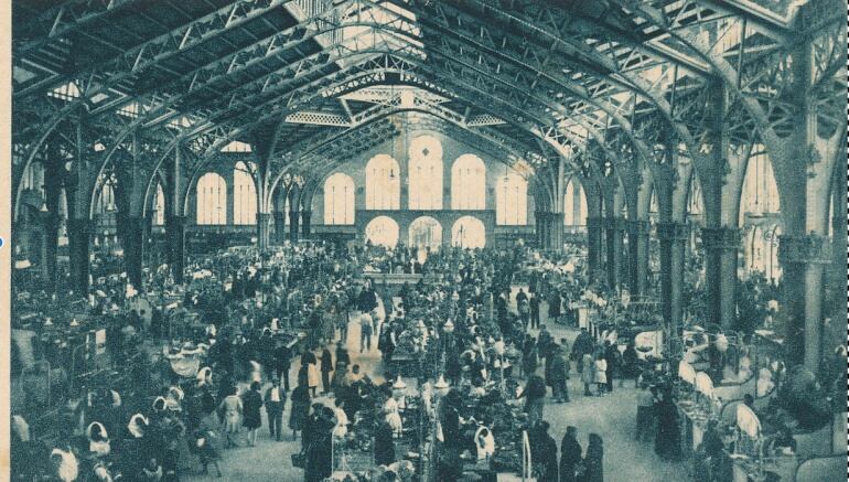 Así era el Mercado Central en la década de 1920