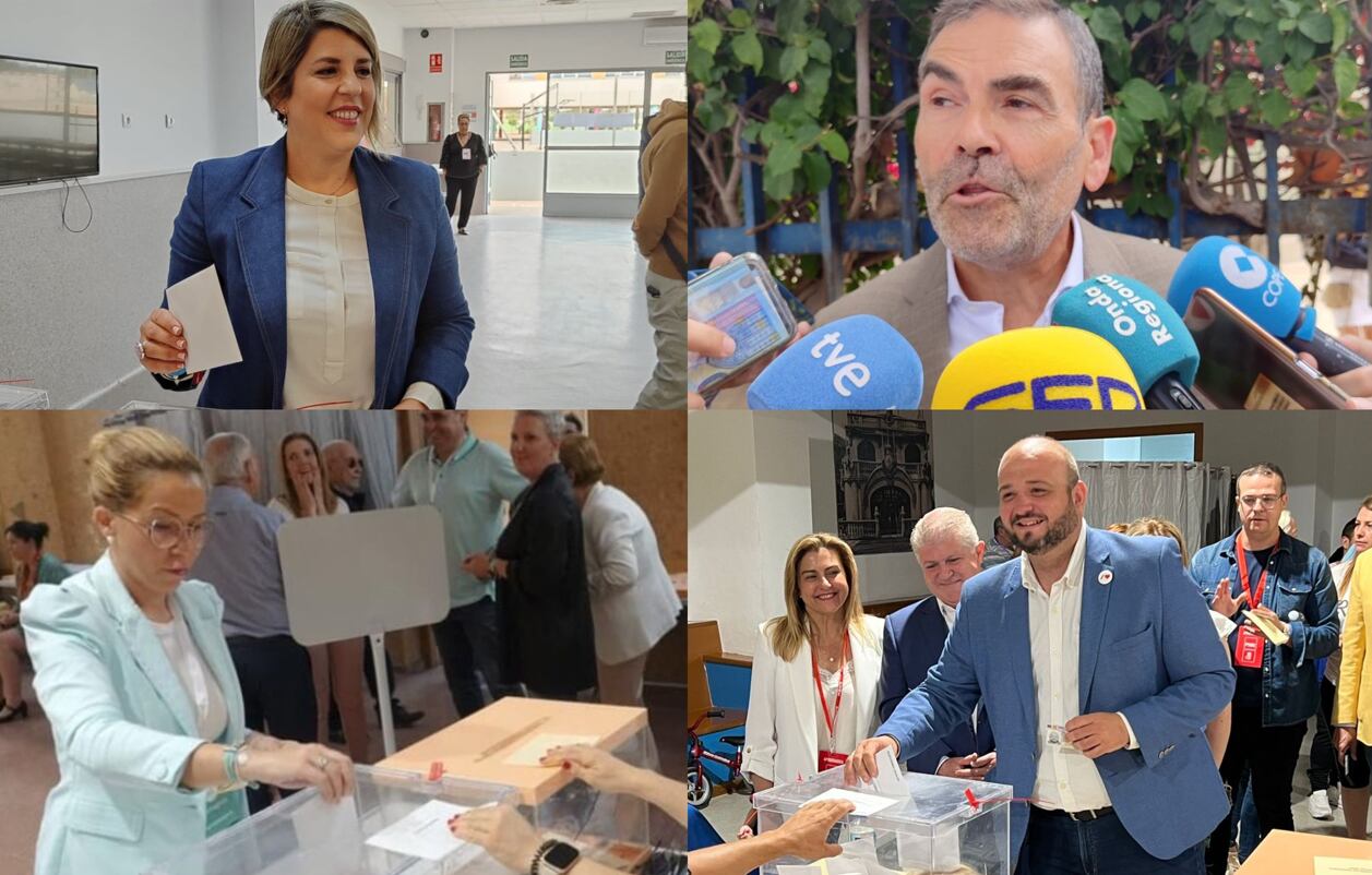 Candidatos PP, MC, Sí Cartagena y PSOE