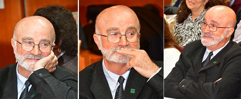 Honorio Manuel Velasco Maillo durante un homenaje que le rindió la UNED en 2018