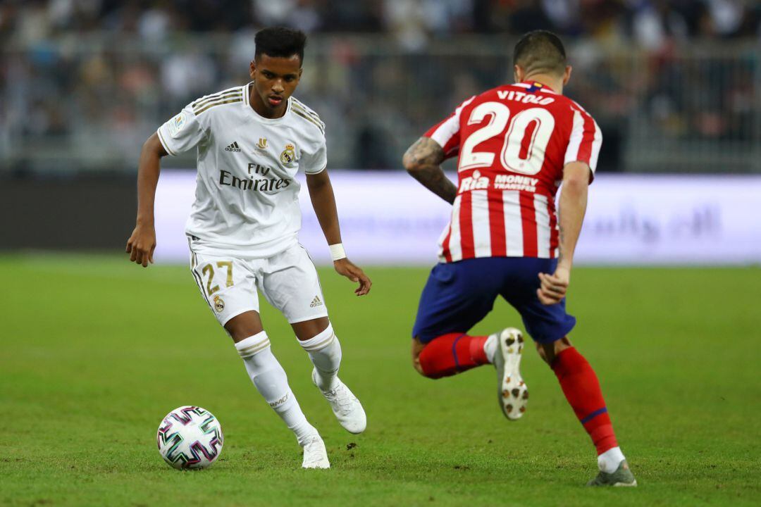 Rodrygo, durante la final de la Supercopa de España.