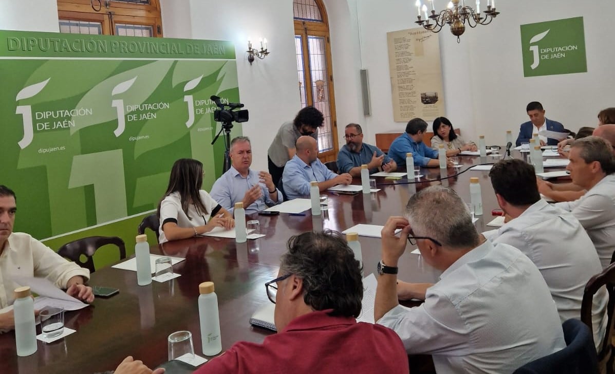 Francisco Reyes preside la Junta asesora del Consejo de Alcaldes y Alcaldesas de la provincia de Jaén celebrada este martes.