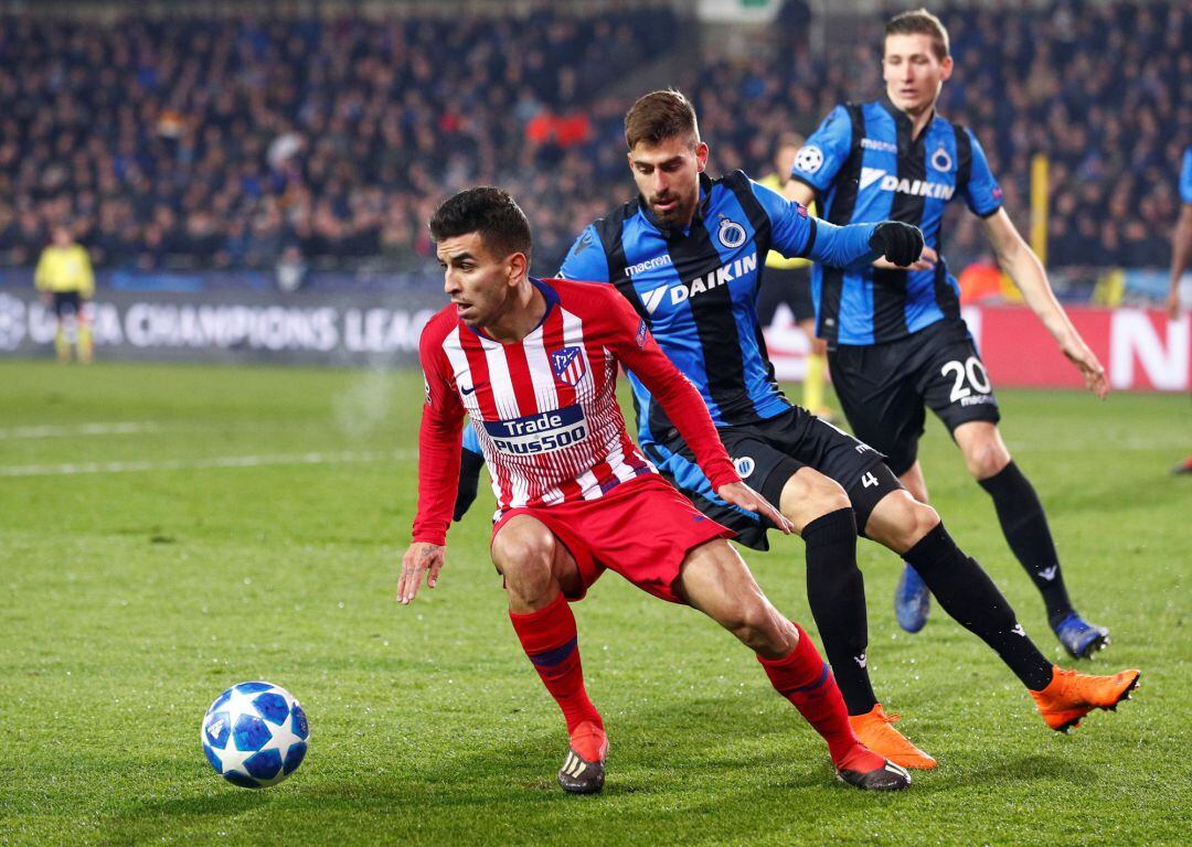 Correa durante el partido. 