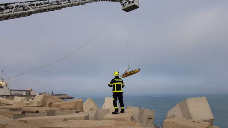 Rescate del menor en la Punta de San Felipe