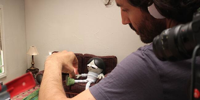 Proceso de animación del cortometraje 'Becarias'