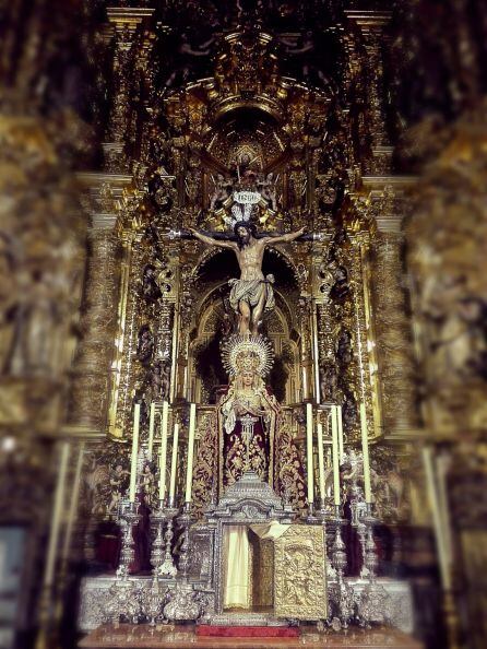 Los titulares de Montserrat durante su estancia en la Parroquia de la Magdalena