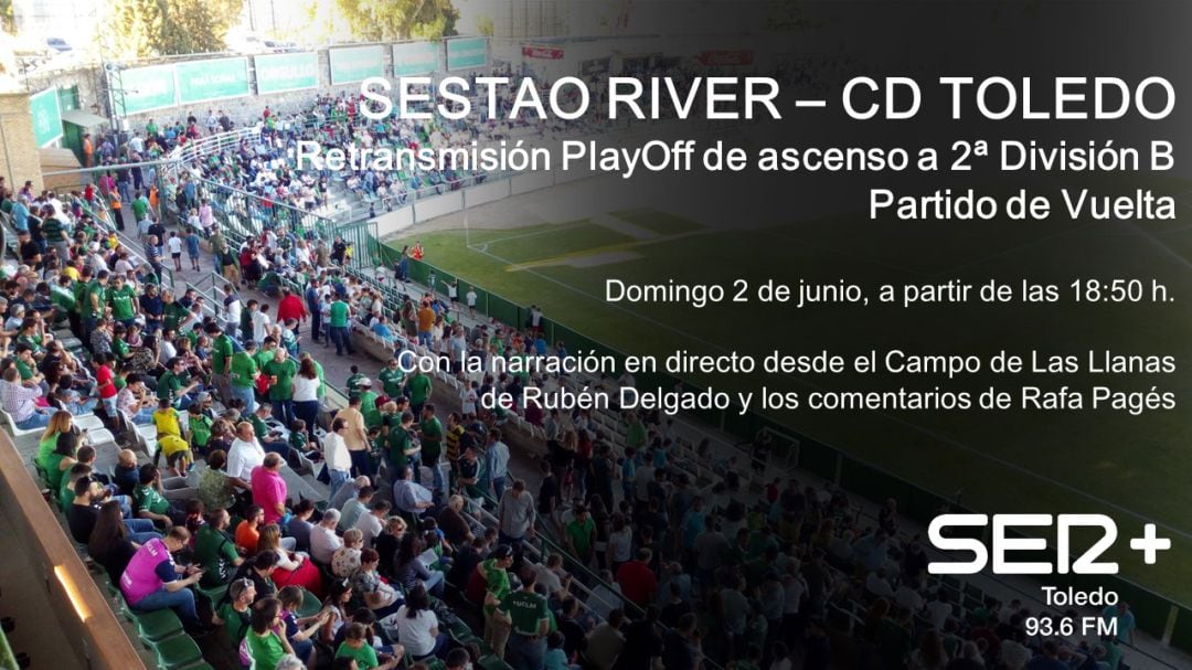 Cartel anunciador de la retransmisión de este domingo