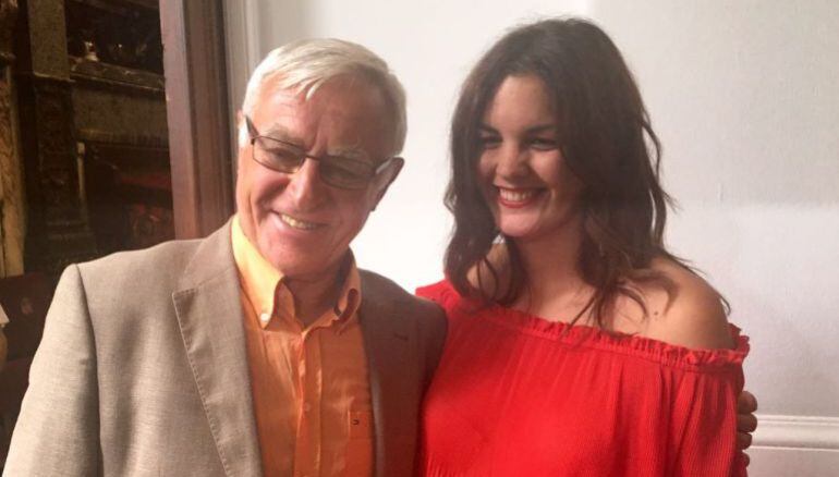 Joan Ribó y Sandra Gómez antes de entrar a un Pleno