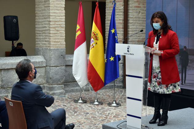 Pilar Zamora, alcaldesa de Ciudad Real, durante su intervención