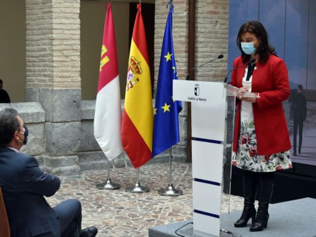 Pilar Zamora, alcaldesa de Ciudad Real, durante su intervención