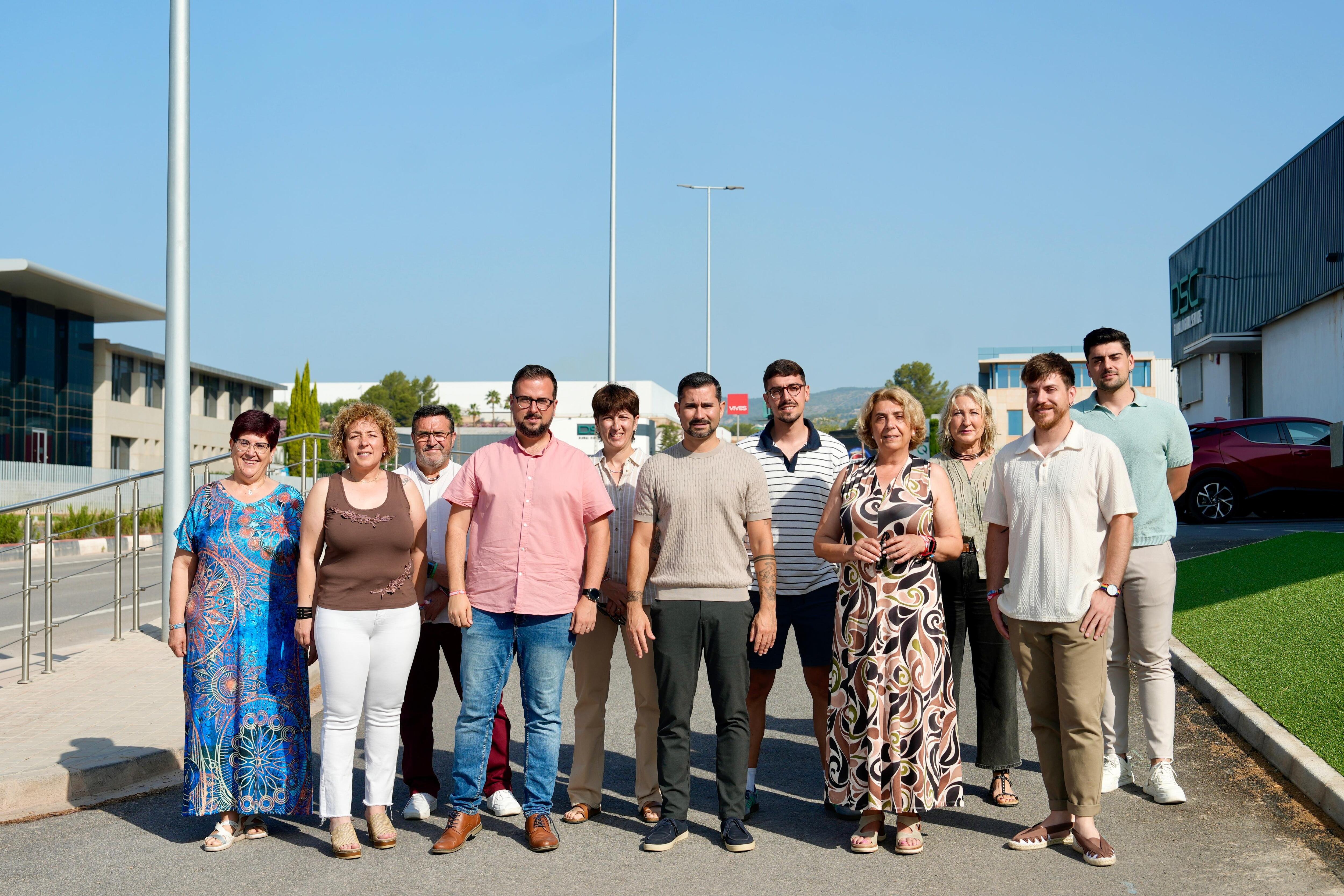 Equipo de gobierno en el polígono industrial