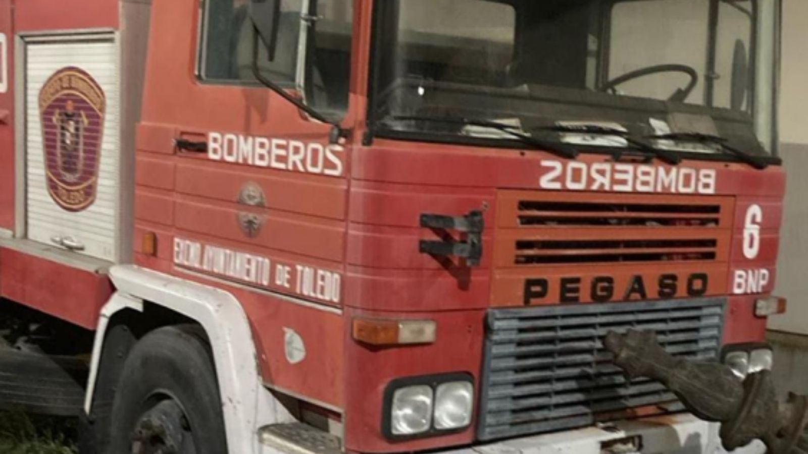 Imagen del camión de Bomberos de Toledo que se ha vendido 