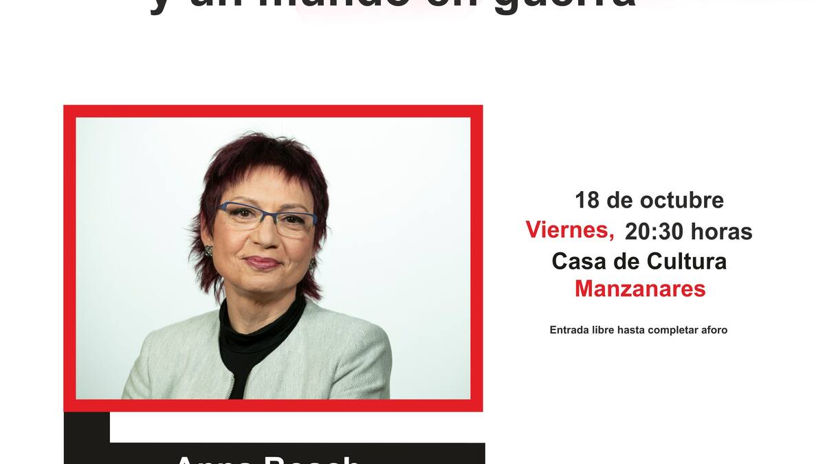 Anna Bosch abrirá este viernes el XVII Curso de la Escuela de Ciudadanía de Manzanares