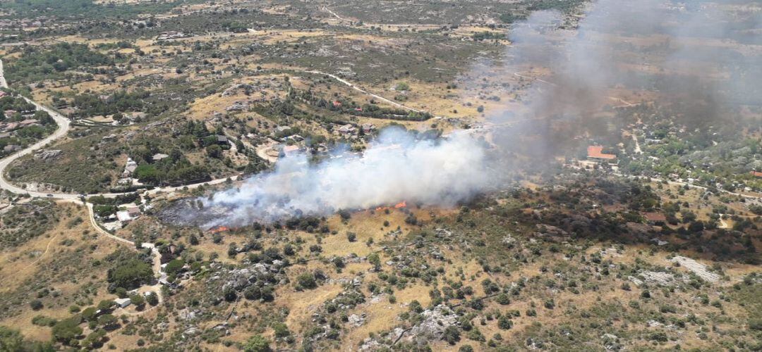 Incendio en El Berrueco