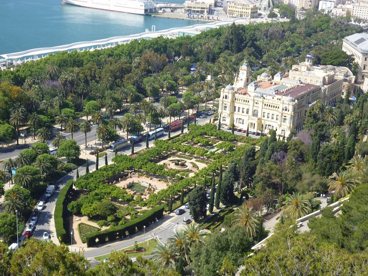 Vista aérea Málaga