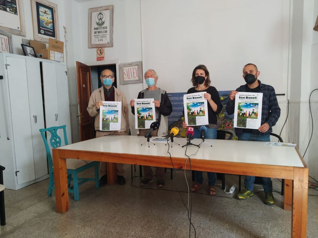 La Plataforma Pulmó Verd y GOB presentan la cadena humana.