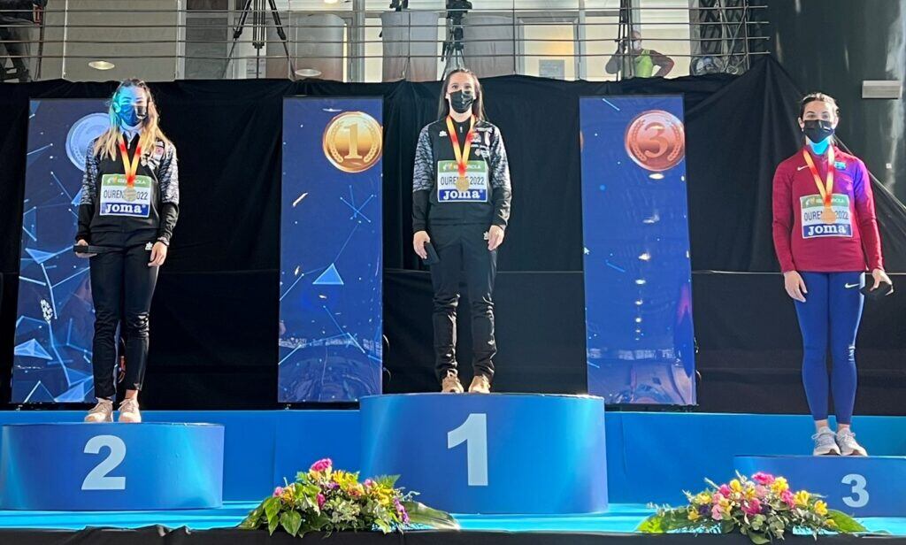 Podio 200 metros del Campeonato de España