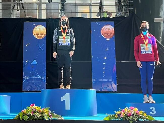 Podio 200 metros del Campeonato de España