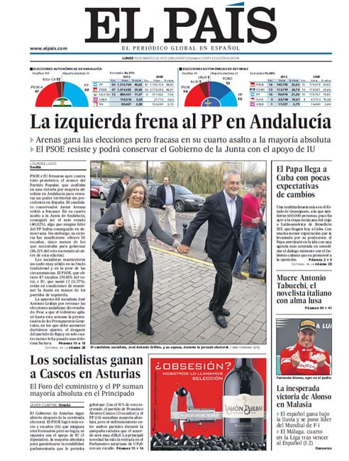 &quot;La izquierda frena al PP en Andalucía&quot;