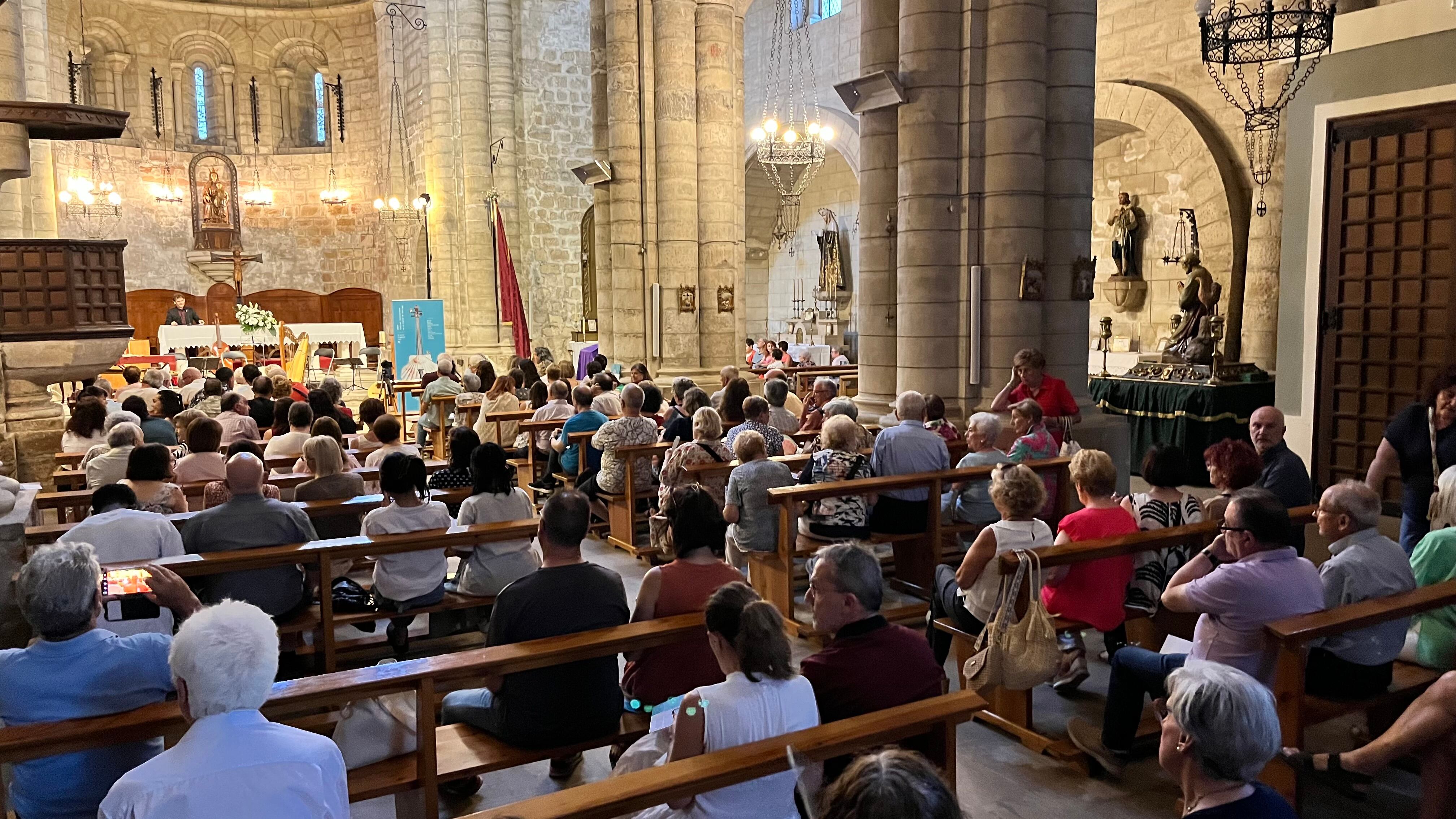 Uno de los conciertos del ciclo, en la iglesia de Tamarite de Litera