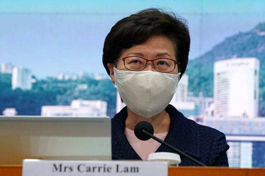 La jefa del Gobierno de Hong Kong, Carrie Lam.