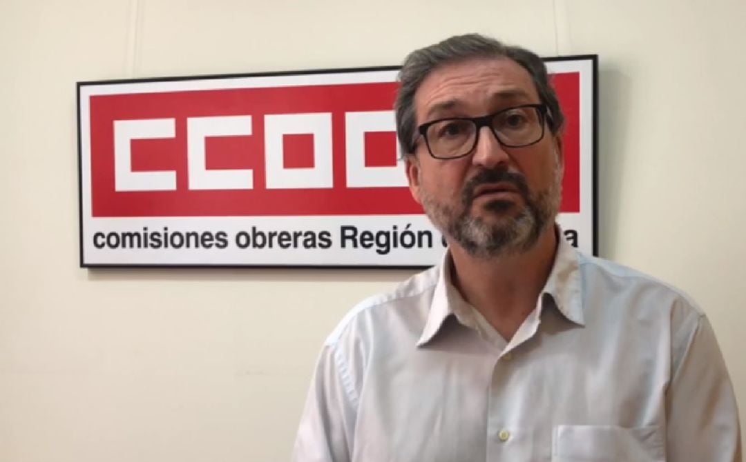 El secretario de Seguridad y Salud Laboral de CCOO en la Región de Murcia, Juan Blázquez