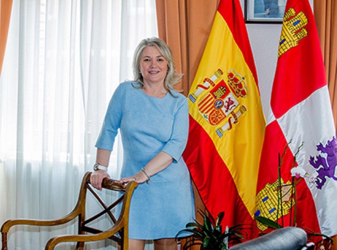 María José Ortega, alcaldesa de Aguilar de Campoo (Palencia)