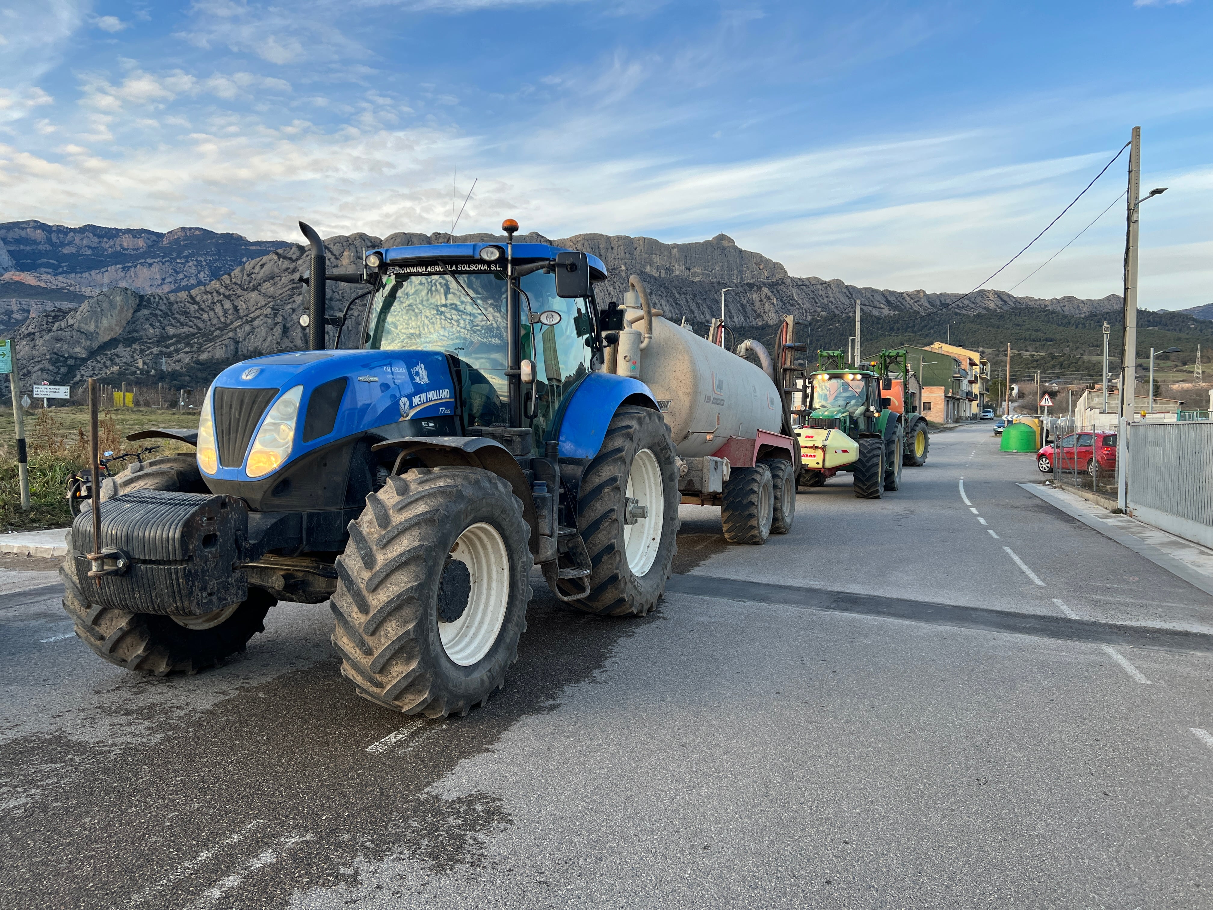 Tractorada entre Oliana i Organyà aquest diumenge.