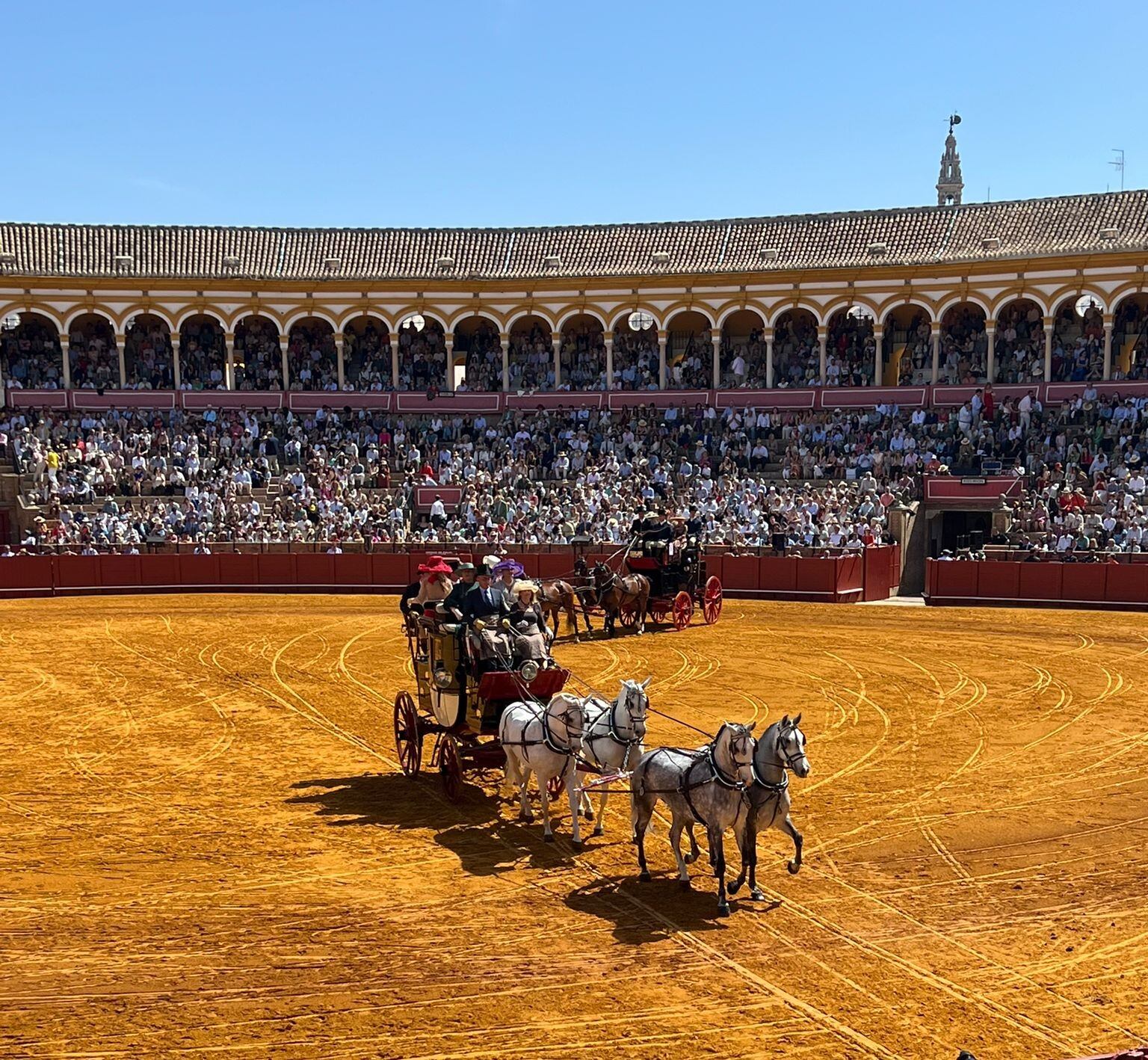 El Park Drag de Yeguada Cartuja en la plaza de Toros de La Maestranza, Sevilla