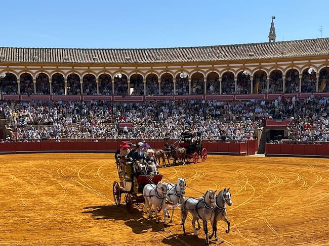 El Park Drag de Yeguada Cartuja en la plaza de Toros de La Maestranza, Sevilla