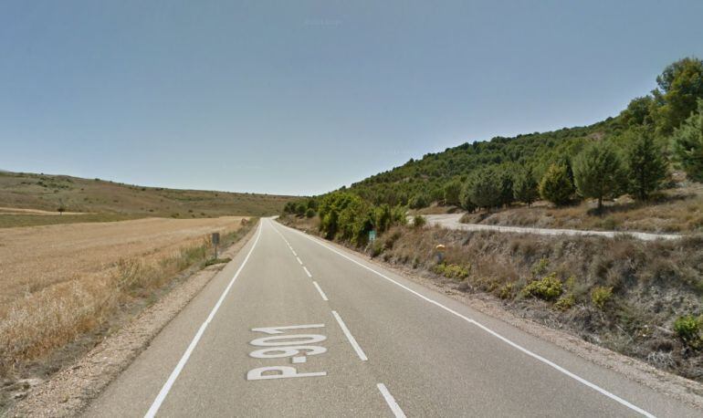 Lugar del accidente de moto